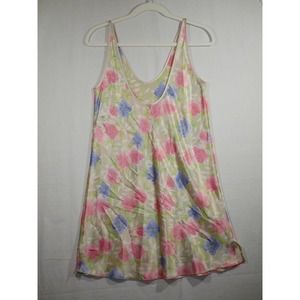 Vintage Lord and Taylor Floral Slip Dress Nightie Small Polyester